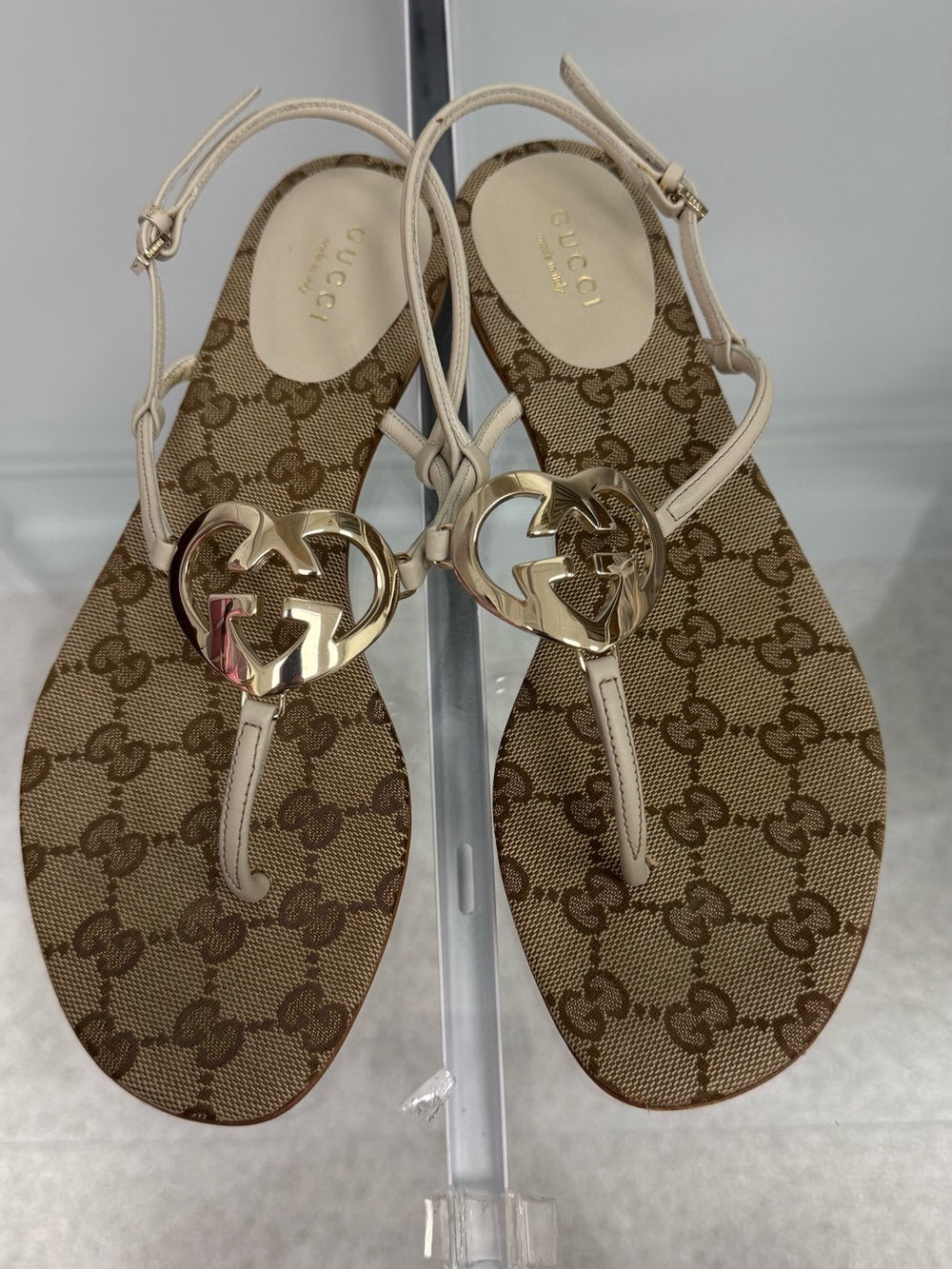 Women’s Gucci Interlocking GG Heart Monogram Sandals